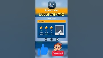 Brain It On gameplay shorts level 6 to 10| This level is possible☺ for #technogamerz #shorts #tiktok