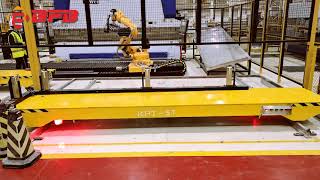 Automated 5 Ton Motorized Rail Cart, Cable Power Transfer Carts