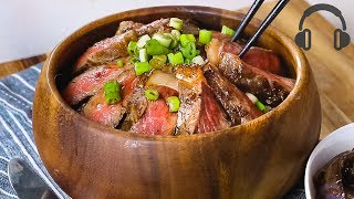 Steak Rice Bowl 日式牛排丼饭 by Rachel's Home Cafe 18,597 views 6 years ago 7 minutes, 29 seconds