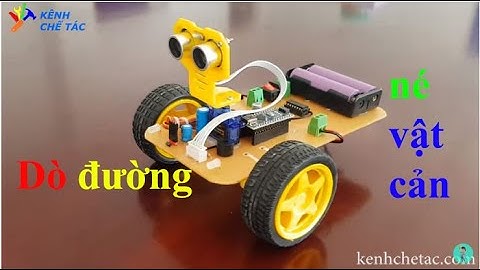 xe robot dò đường tránh vật cản