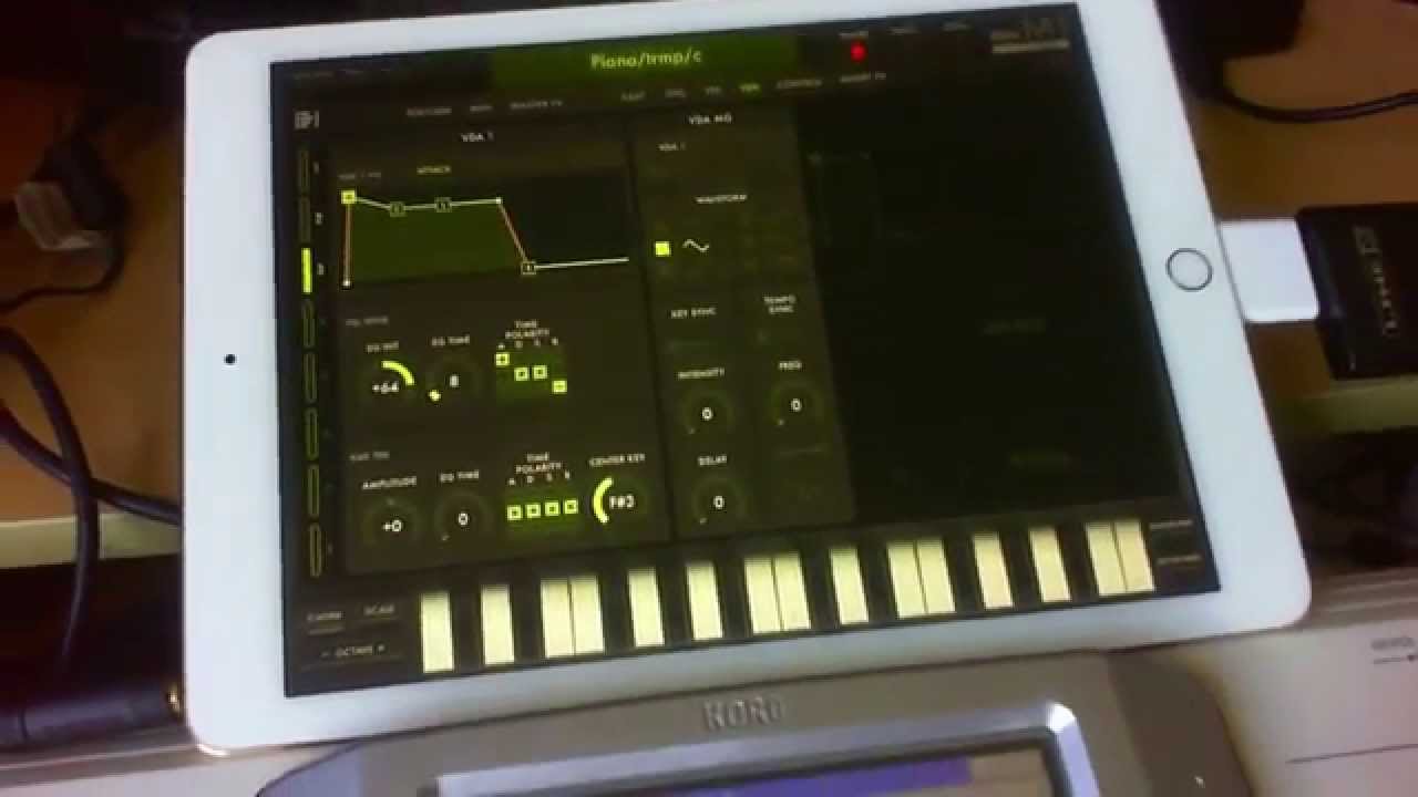 Tutorial Como dividir sonidos en ipad korg iM1,modo combi