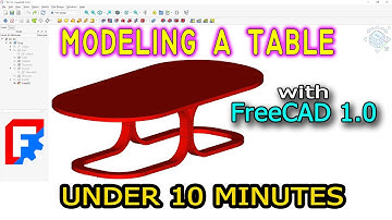 FreeCAD Tutorial | Modeling a Table with FreeCAD 1.0 | FreeCAD Tutorial for beginners #freecad #cad