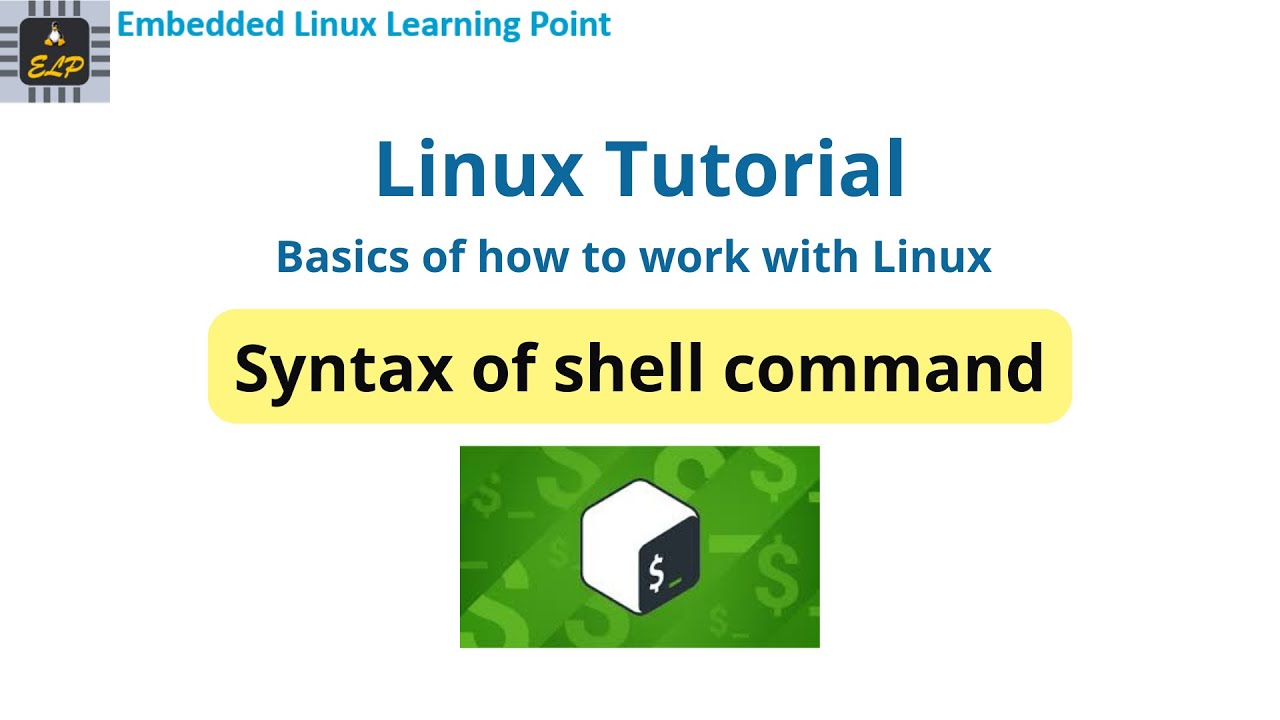 Syntax of shell command : How to work with Linux - Ep 4 - YouTube