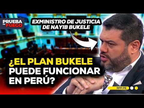 BUKELE PLAN IN PERU: FORMER MINISTER FROM EL SALVADOR EXPLAINS WHICH MEASURES CAN BE ADAPTED