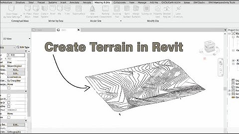 Create 3D terrain from contour lines (Cadmapper + Autocad + Revit) | Tutorial 001