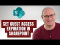 How to set an expiration for guest access in SharePoint Online