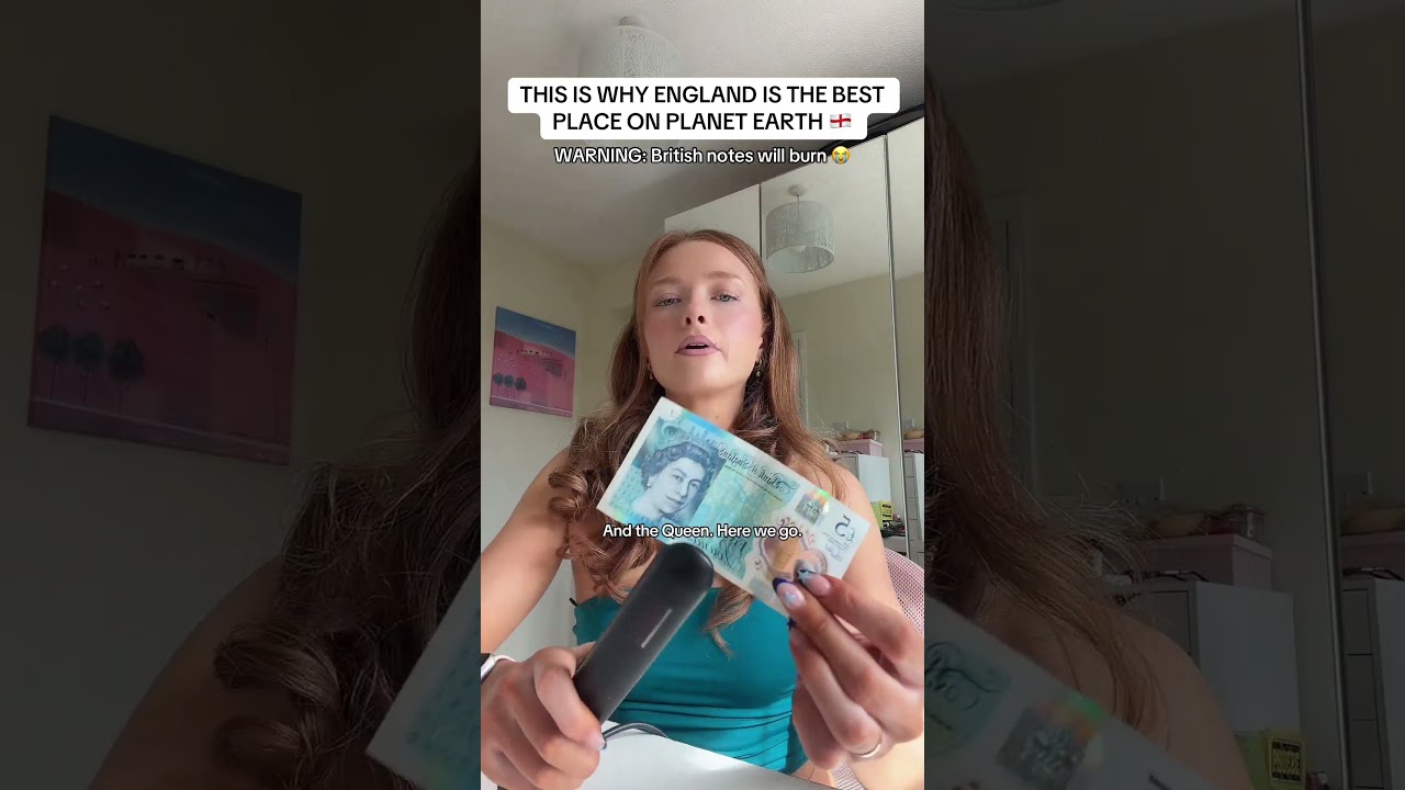 THIS IS WHY ENGLAND IS THE BEST PLACE ON PLANET EARTH! 🏴󠁧󠁢󠁥󠁮󠁧󠁿 WARNING: british notes burn!