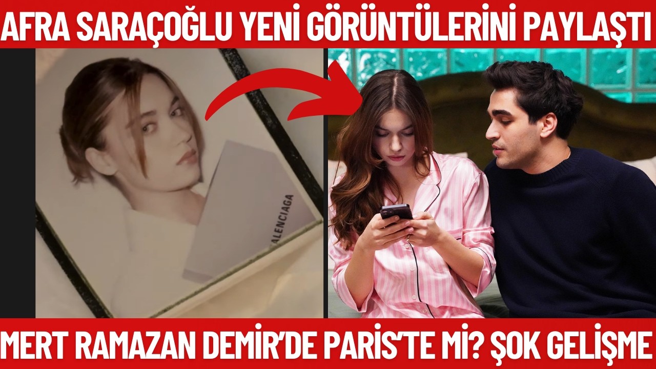 Афра Сарачоглу поделилась новыми фотографиями! Мерт Рамазан Демир тоже в Париже?