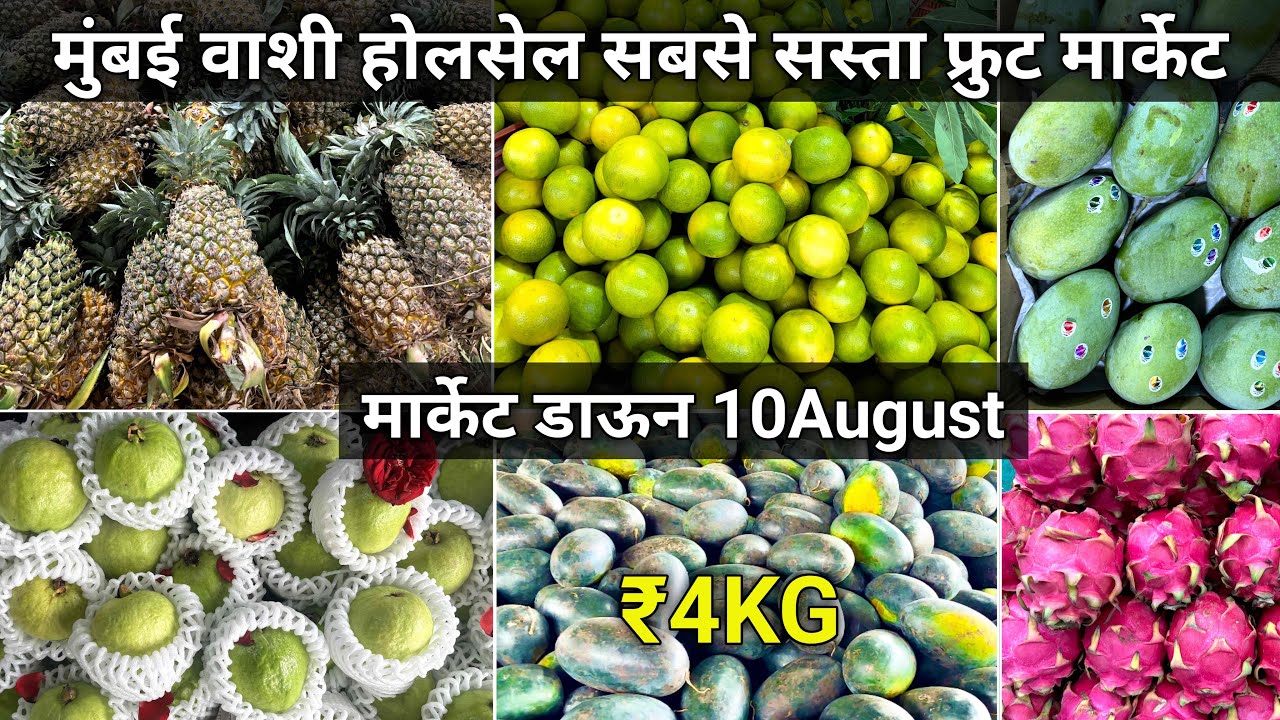 Vashi Fruit Market Latest Video | Apmc Fruit Market Vashi | Wholesale Fruit Market In Mumbai