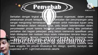 Kelompok 1 : Analisis Kasus Faktor Yang Menghambat Efektifitas Tim Pada PT. Light Instrumenindo