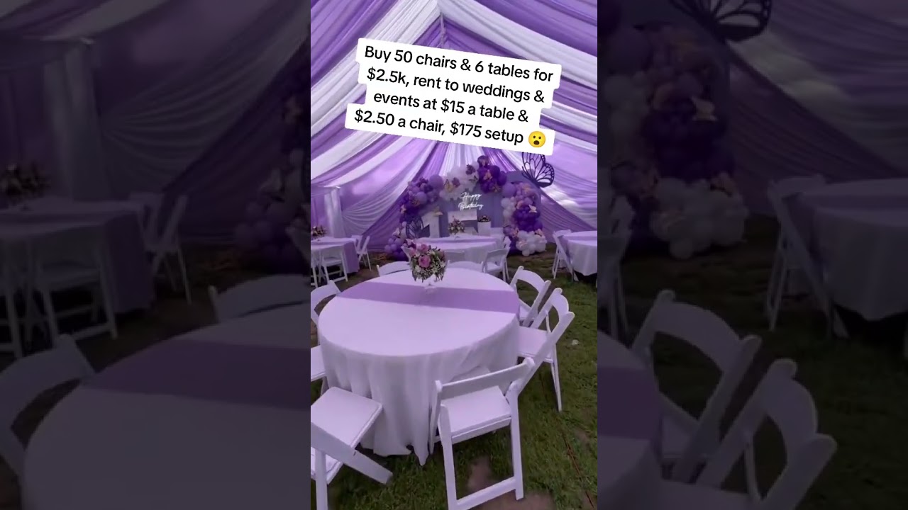 Table & Chair Rental 😮