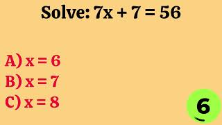 Only 1% Can Solve All 20 Linear Equations – Can You? 😱