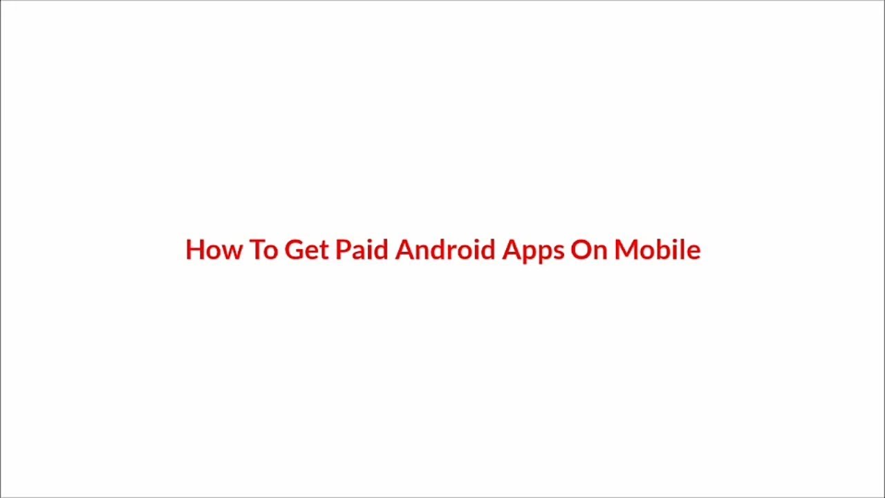How To get Android Playstore Paid Apps Free On Mobile - YouTube