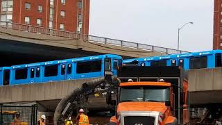TTC SRT pulling in at kennedy stn ( eastern terminal)