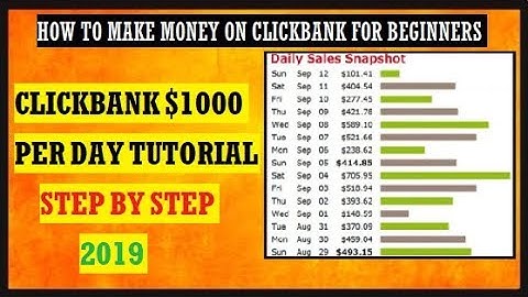 How To Make Money On Clickbank - $1,000 Per Day Tutorial (No Website Needed)