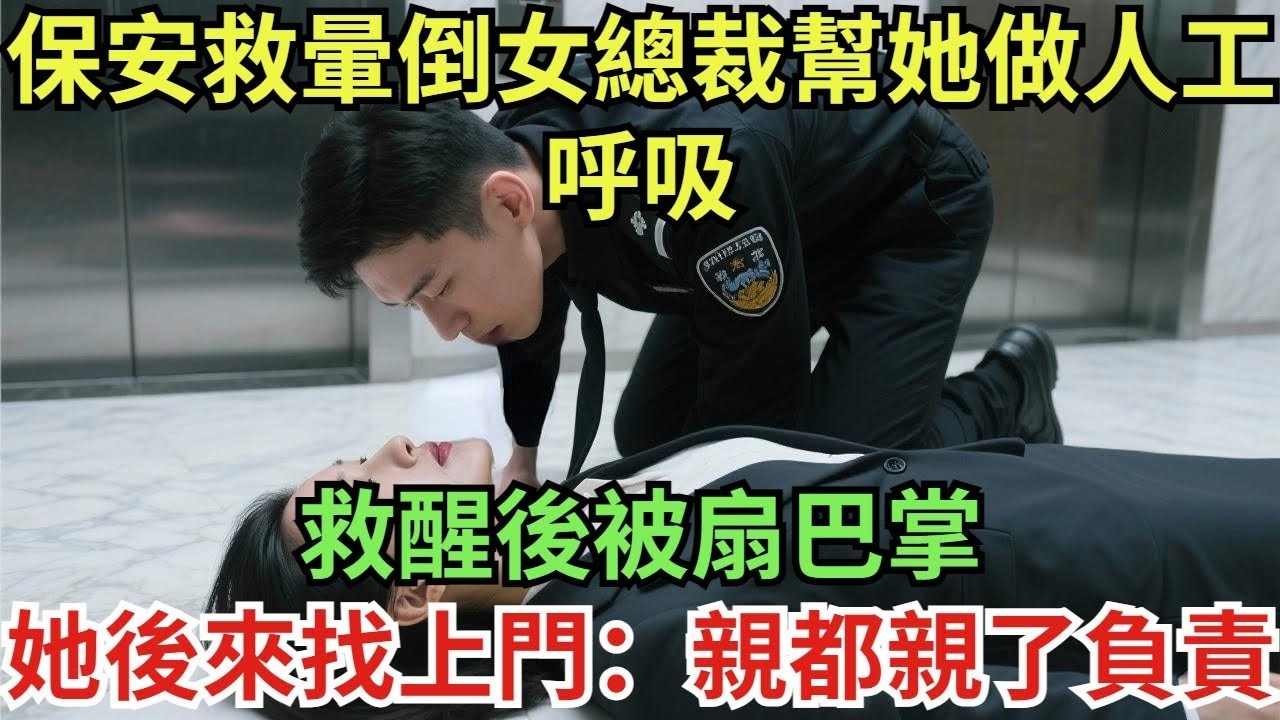 保安救暈倒女總裁，幫她做人工呼吸，救醒後被扇巴掌，她後來找上門：親都親了，負責！#真實故事#案件#奇聞#故事#奇聞觀察室#奇聞#真相#奇聞軼事#談笑娛生