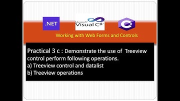 Tree view control | datalist |sever controls |Asp.net with Csharp |Advanced Web Programming Tutorial