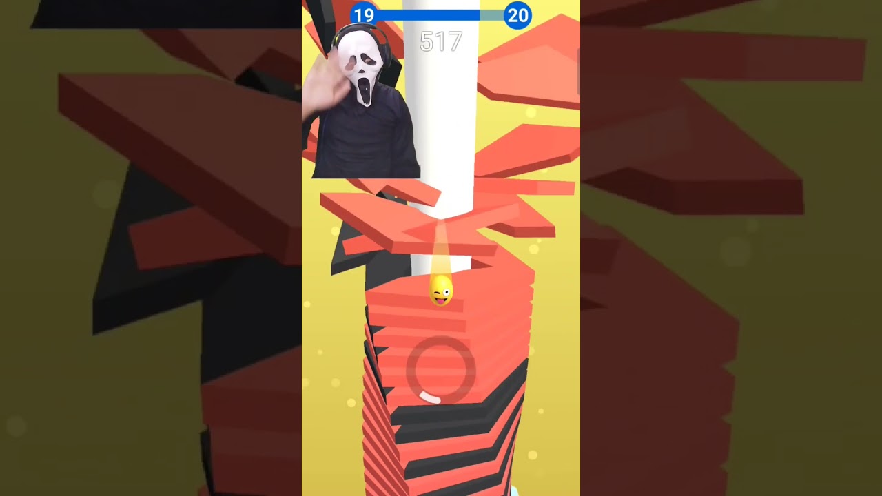 Stack Ball ghost gameplay Lvl 19 || Android / IOS Games 