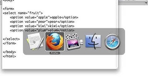 HTML Forms Dropdown Lists