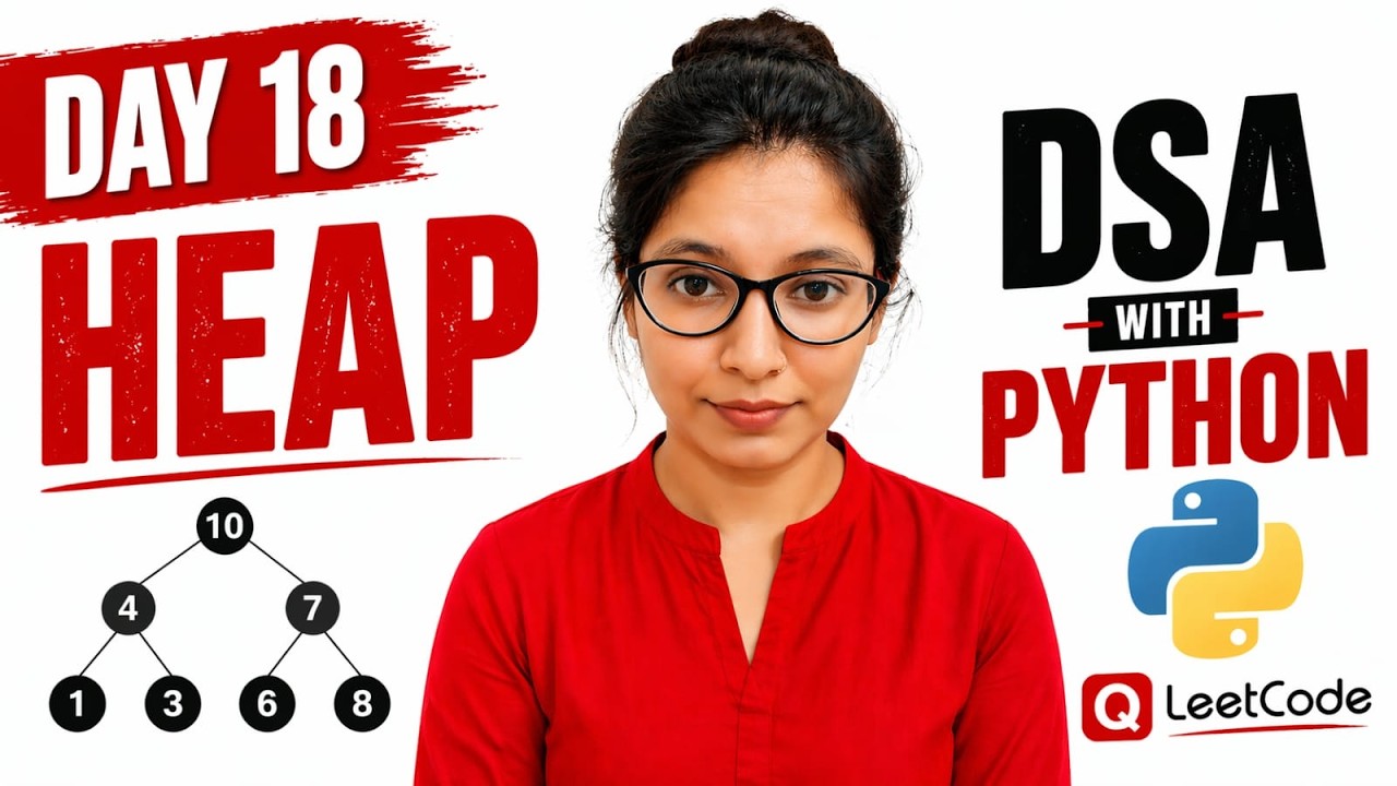 Heaps in DSA | Min Heap, Max Heap + LeetCode Problems Explained (Python ...