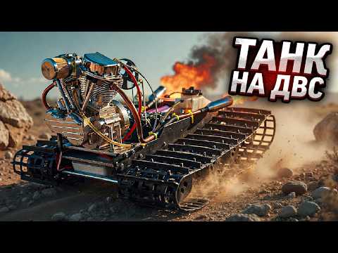 😱INSANE Vehicle Build - World's First V-twin Powered RC Tank