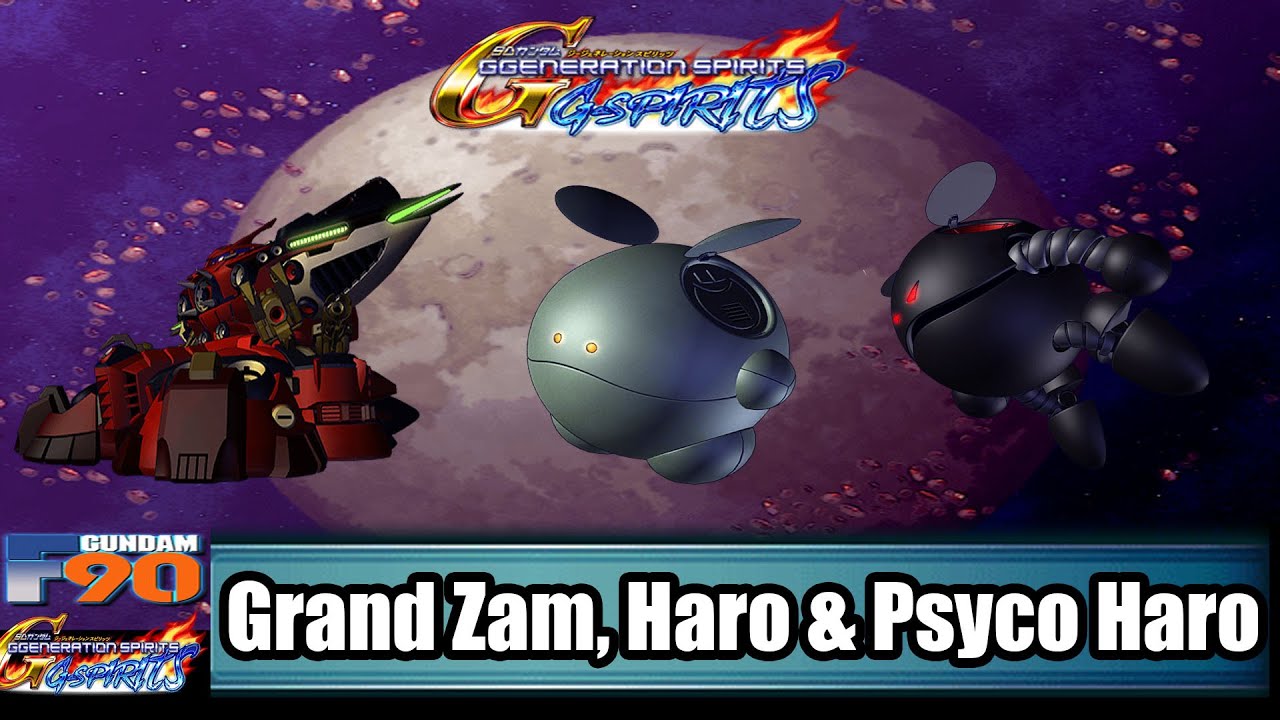 GANDAM/激レアHARO PD ENG Sub]SD Gundam G Generation Spirits - Grand Zam, Haro & Psyco