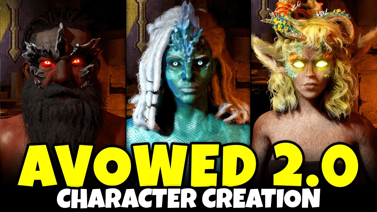 Avowed (2.0) Character Creation (New Races - Aumaua, Dwarf, Orlan, Godlike Options, & More!)