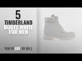 Top 10 Timberland Boots White [ Winter 2018 ]: Timberland 6 Inch Waterproof Mens Boots Ghost White