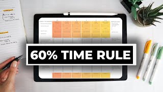 How To Manage Your Time  The 60% Calendar System