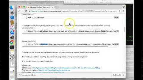 Komodo Platform Command Line Install on OSX