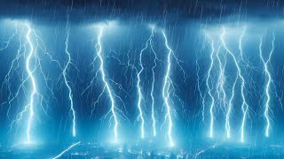 Epic Powerful Thunderstorm & Heavy Rain Ambience To Sleep 99% Fall Asleep Quickly Within 4 Minutes