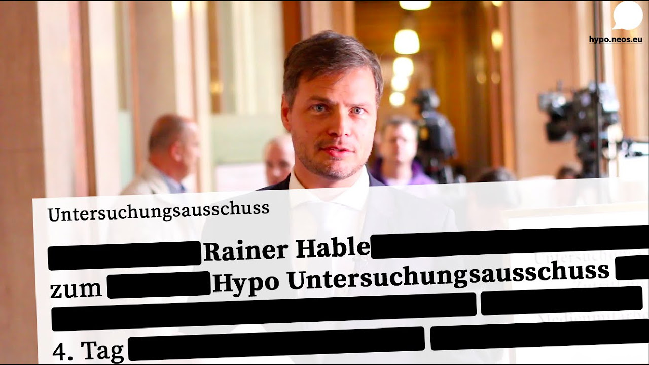 New Geldwäsche, Scheinrechnungen,… 4. Tag des Hypo-Untersuchungsausschusses.