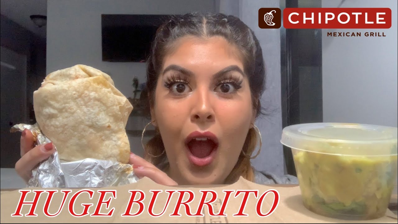 HUGE CHIPOTLE BURRITO MUKBANG EATING SHOW mukbang food foodie eatingshow vlog YouTube