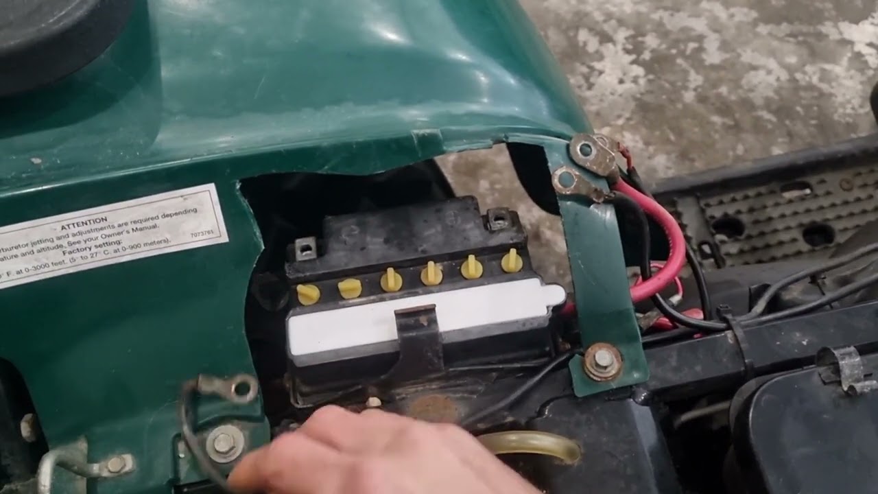 SPORTSMAN 500 4X4 ATV battery replacement YouTube