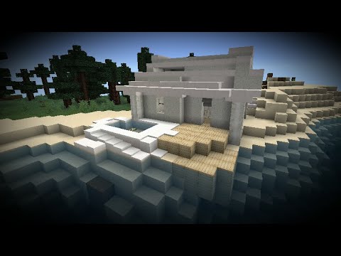 Minecraft PE | Modern Quartz Diorite Beach House Speedbuild Timelapse ...