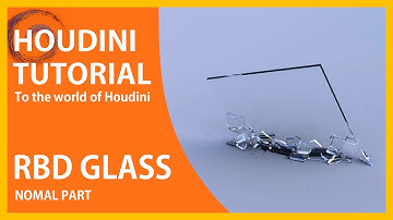 [Houdini tutorial] RBD Broken glass for Beginners (Easy to follow) / Subtitles
