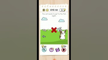 BRAIN TEST : TRICKY PUZZLE LEVEL 263 - THE CAT NEEDS TO GET TO THE FISH AGAIN