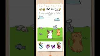 Brain Test  Tricky Puzzle Level 263  The Cat Needs To Get To The Fish Again