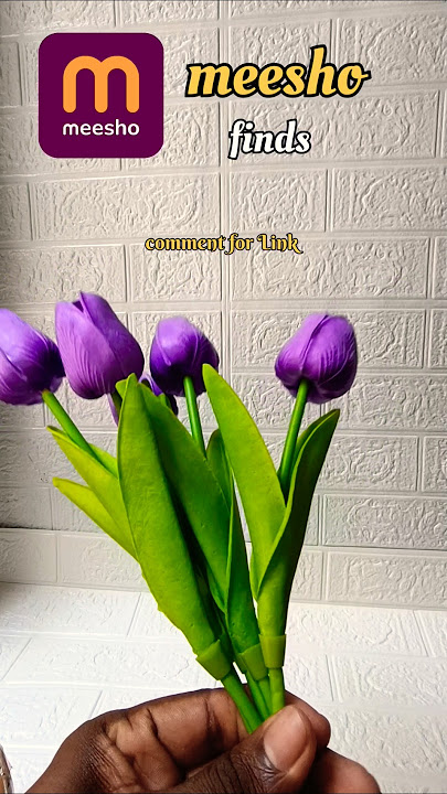 beautiful artificial tulip flower #meeshofinds #homedecor #meesho #artificialflowers