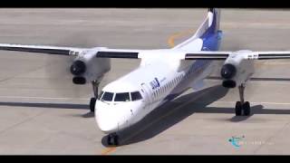 新潟空港 飛行機動画】ANA Wings(AKX) Bombardier DHC-8-402Q Dash 8
