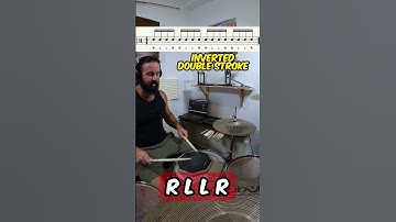 🎶 INVERTED double stroke roll pad exercise!  Beginner Drum Lesson #shorts #drumlessons #drumpad