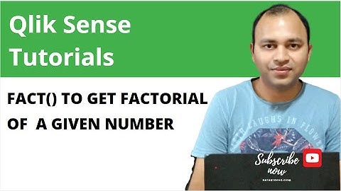 Qlik Sense Fact Function to find the Factorial of given number | Abhishek Agarrwal