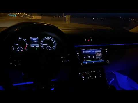 Skoda superb gece ambiyansı