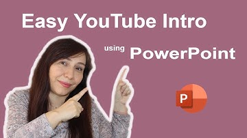 How to make an easy YouTube Intro using PowerPoint