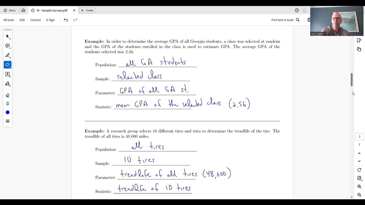 Chapter 10 part 2 sampling methods youtube