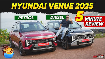 5 Minute Review of Hyundai Venue 2025 🔥 Mileage - Petrol - Diesel - CNG ? Best Variant ?