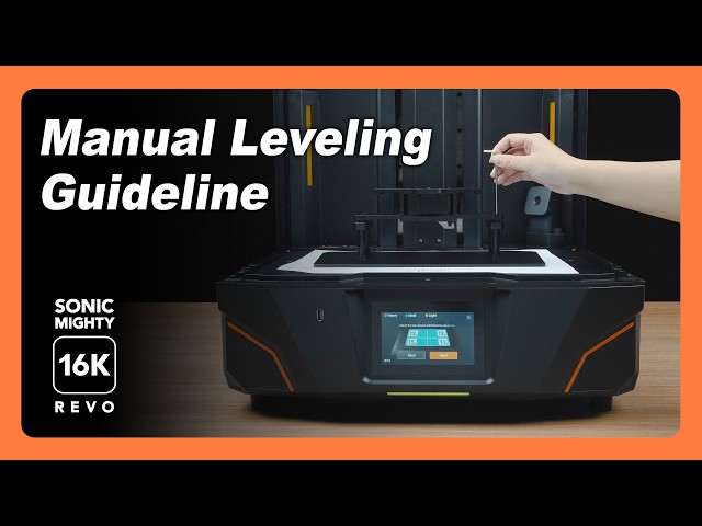 Sonic Mighty Revo MAX - Manual Leveling Guideline — Phrozen 3D
