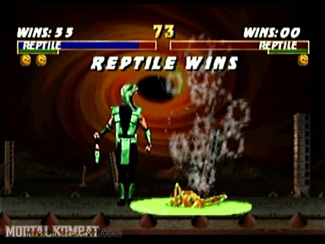 Mortal Kombat Trilogy - All REPTILE Fatalities 