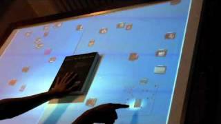 Physical/Virtual Occlusion Management on Tabletop Displays