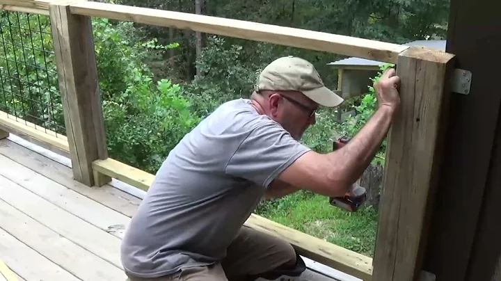 Installing Hog Panel Deck Railing